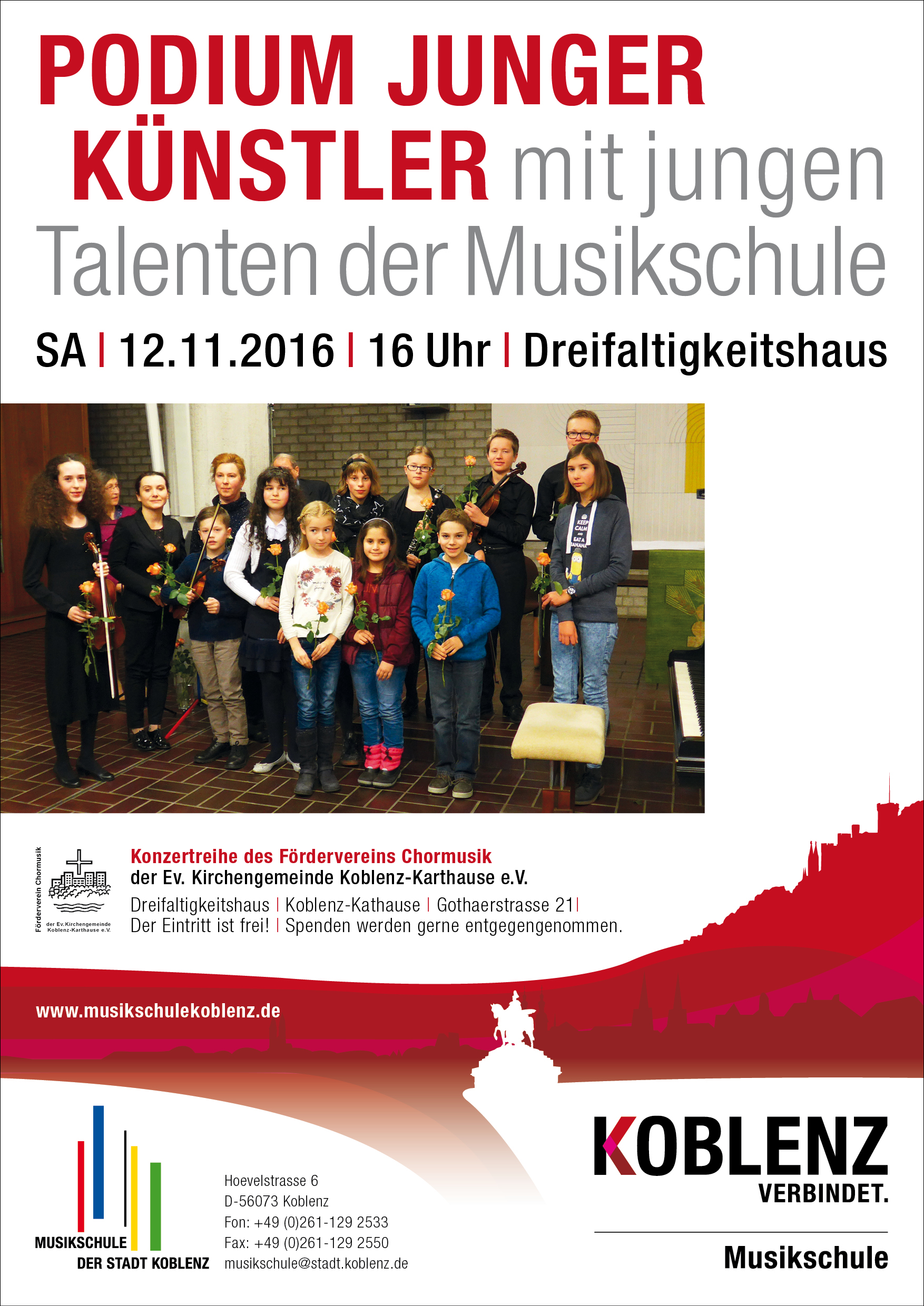 plakat musikschule podium junger künstler 2016